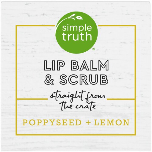 Simple Truth® Beauty Crate Poppyseed + Lemon Lip Balm & Scrub Perspective: top