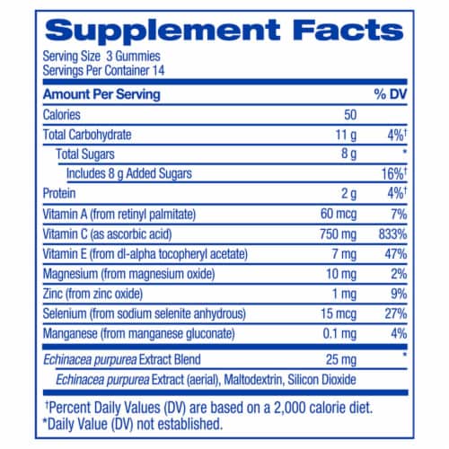 Kroger® Vitamin C Immune Support Gummies Orange Mixed Berry Lemon 750mg Perspective: top