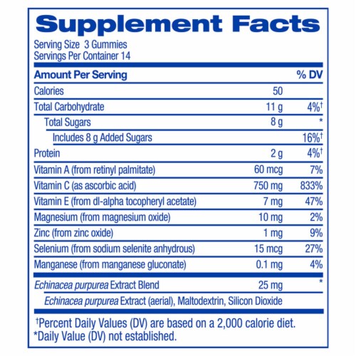 Kroger® Vitamin C Immune Support Gummies Orange Mixed Berry Lemon 750mg Perspective: top