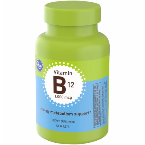 Kroger® Vitamin B12 Tablets 1000mcg Perspective: top
