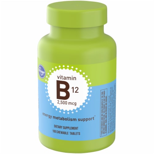 Kroger® Vitamin B12 Chewable Tablets 2500mcg Perspective: top