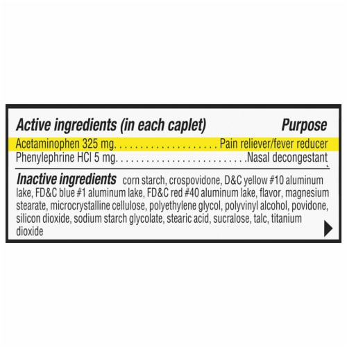 Kroger® DayTime Sinus + Headache Reliever Caplets Perspective: top