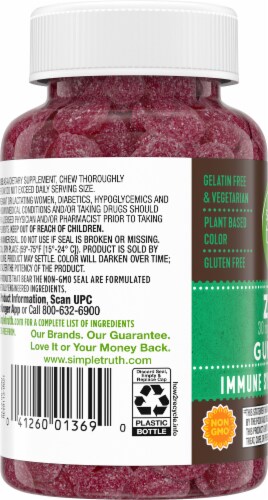 Simple Truth® Zinc Gummies 30mg Perspective: top
