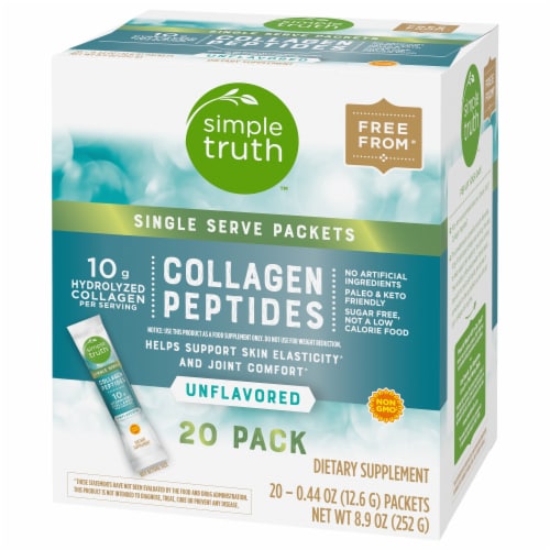 Simple Truth™ Single Serve Unflavored Collagen Peptide Powder Perspective: top