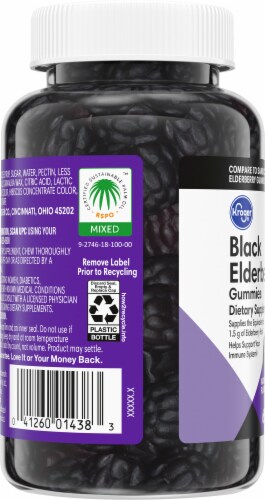Kroger® Black Elderberry Gummies Perspective: top