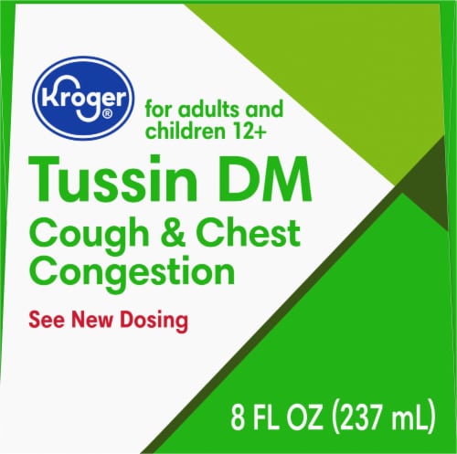 Kroger® Tussin DM Cold & Congestion Non Drowsy Liquid Medicine Perspective: top