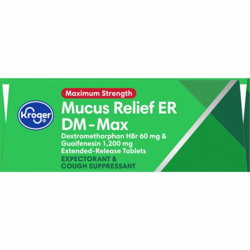 Kroger® Maximum Strength Mucus Relief ER DM- Max Medicine Perspective: top