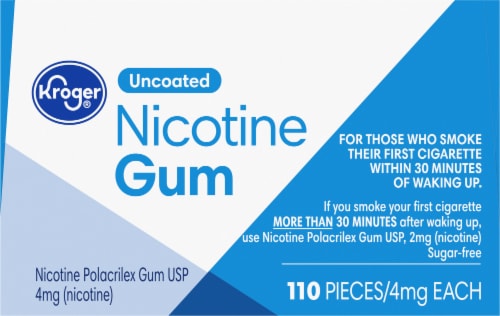 Kroger® Original Uncoated 4mg Nicotine Gum Perspective: top