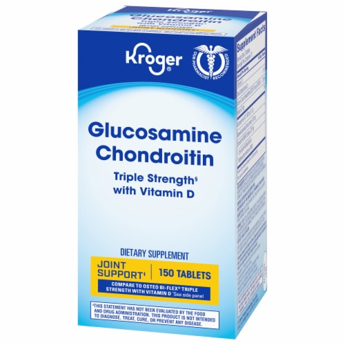 Kroger® Glucosamine Chondroitin Triple Strength with Vitamin D Tablets Perspective: top