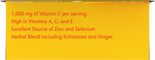 Kroger® Immune Support Orange Flavored Dietary Supplement Effervescent Tablets Perspective: top