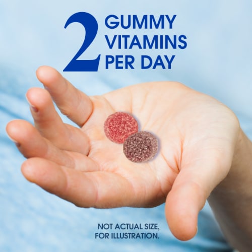 Kroger® Men's Multivitamin Gummies Mixed Berry & Strawberry Perspective: top