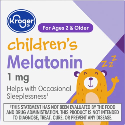 Kroger® Children's Melatonin Chewable Tablets 1mg Perspective: top