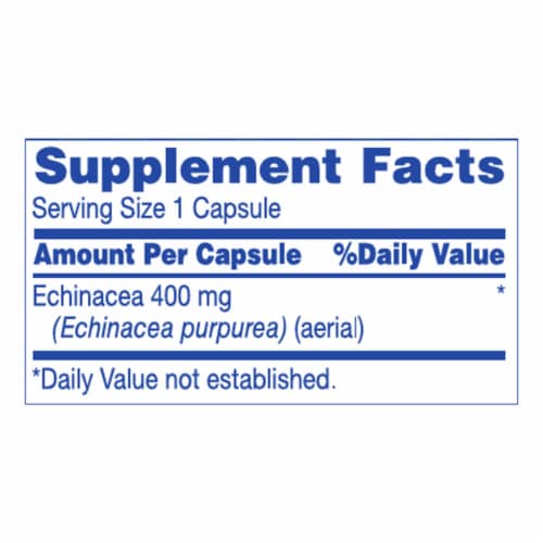 Kroger® Echinacea Capsules 400mg Perspective: top