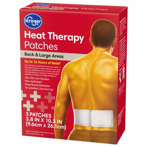 Kroger® Back & Large Areas Heat Therapy Patches Perspective: top