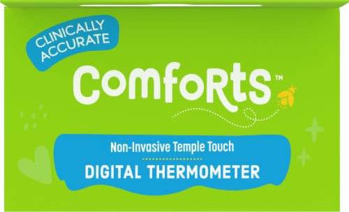 Comforts™ Non-Evasive Temple Touch Digital Thermometer Perspective: top