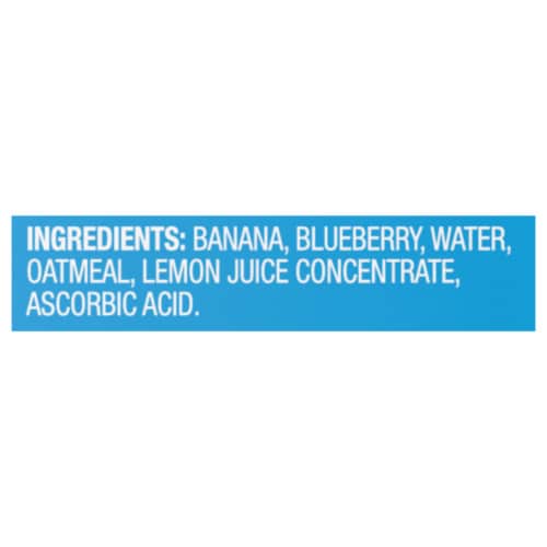 Comforts™ Banana Blueberry Oatmeal Baby Food Pouches Perspective: top