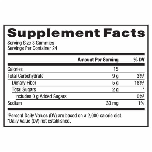 Kroger® Fiber Gummies Perspective: top
