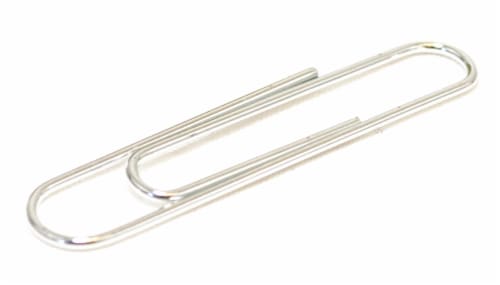Office Works Standard Paper Clips - Silver Perspective: top