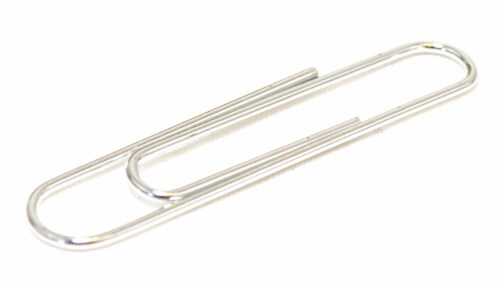 Office Works Standard Paper Clips - Silver Perspective: top