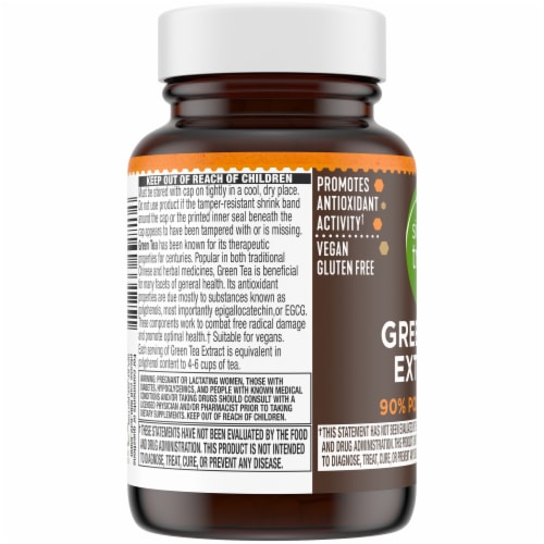 Simple Truth® Green Tea Capsules 500mg Perspective: top