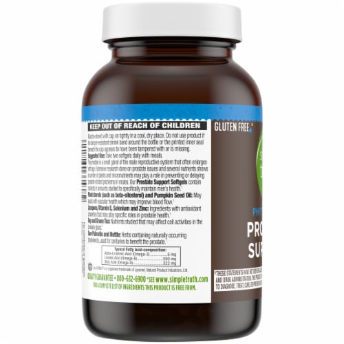 Simple Truth® Prostate Support◊ Softgels Perspective: top