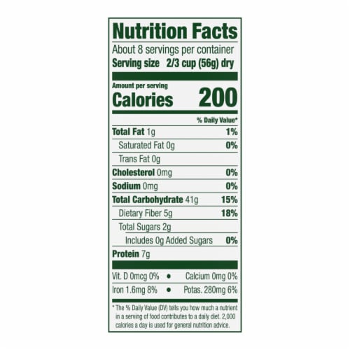 Simple Truth Organic® 100% Whole Wheat Rotini Pasta Perspective: top