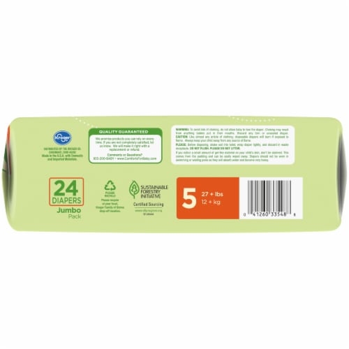 Comforts™ Day or Night Diapers Size 5 (27+ lbs) Perspective: top