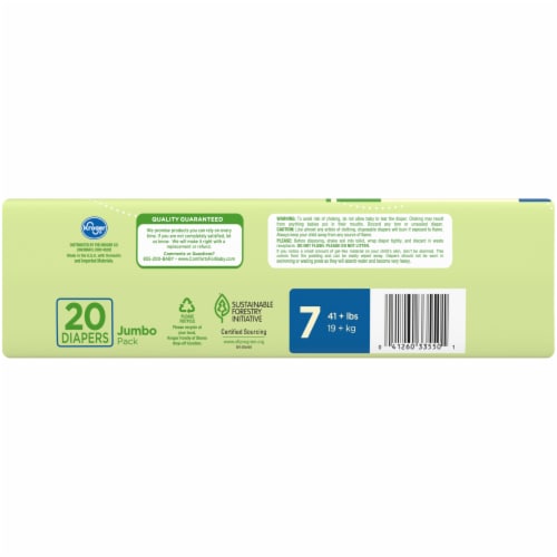 Comforts™ Day or Night Diapers Size 7 (41+ lbs) Perspective: top