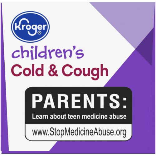 Kroger® Children's Grape Flavor Cold & Cough Liquid Medicine Perspective: top