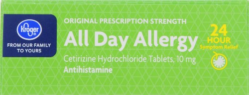 Kroger® All-Day Allergy Tablets 120 Count Perspective: top