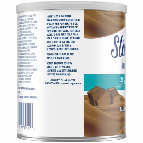 Kroger® Slim Rite® Original Milk Chocolate Meal Replacement Shake Mix Perspective: top