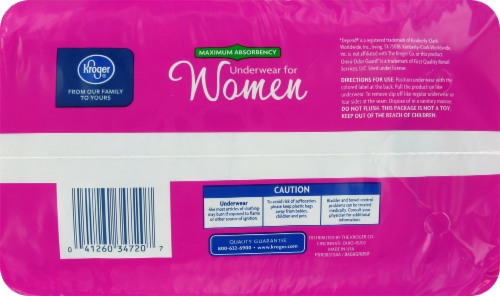 Kroger® Female Underwear Large Perspective: top