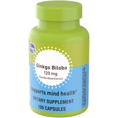 Kroger® Ginkgo Biloba Capsules 120mg Perspective: top