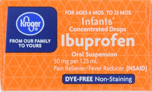 Kroger® Infants' Ibuprofen Berry Flavor Oral Suspension Perspective: top