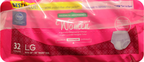 Kroger® Large Incontinence Underwear for Women Perspective: top