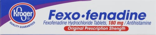 Kroger® Fexofenadine Non Drowsy Allergy Relief Tablets Perspective: top