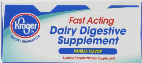 Kroger® Vanilla Flavor Dairy Relief Chewable Tablets Perspective: top