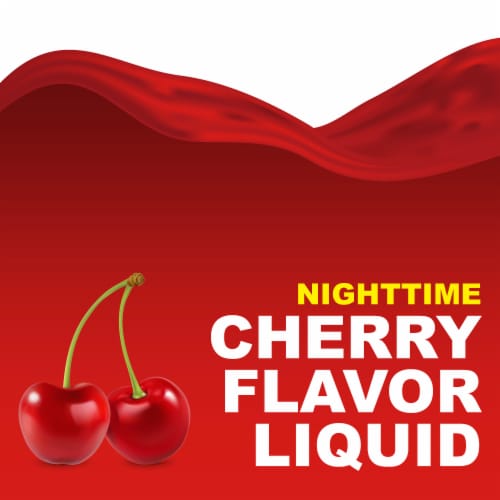 Kroger® Cherry Flavor Nighttime Cold & Flu Relief Liquid Perspective: top