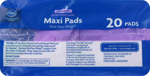 Kroger® Maxi Pads Perspective: top