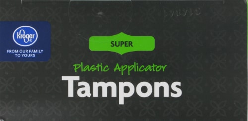 Kroger® Unscented Super Tampons Perspective: top