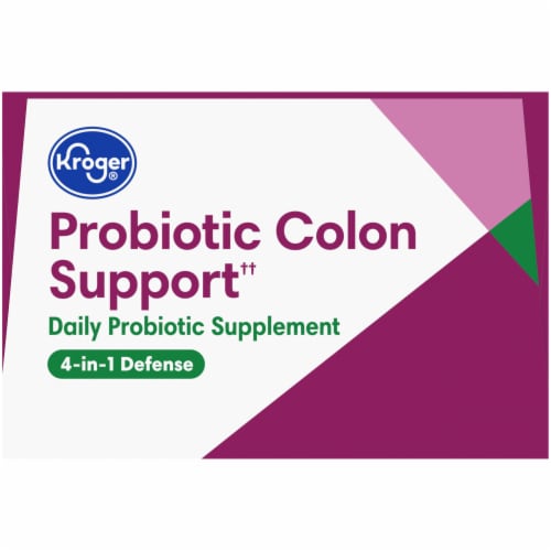 Kroger® Probiotic Colon Support Daily Probiotic Supplement Capsules Perspective: top