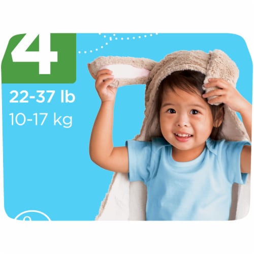 Comforts™ Day or Night Diapers Size 4 (22-37 lbs) Perspective: top