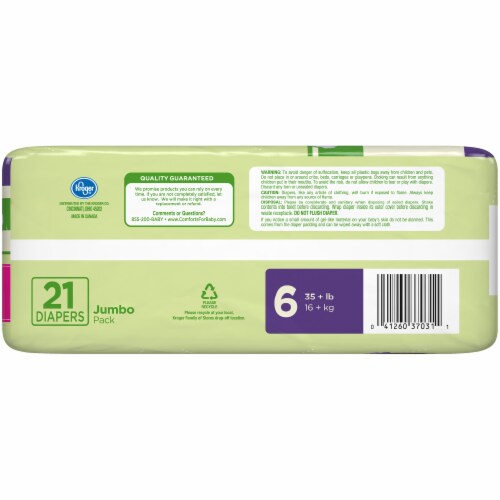 Comforts™ Day or Night Diapers Size 6 (35+ lbs) Perspective: top