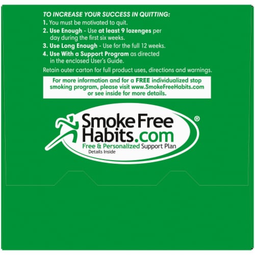 Kroger® Mint Flavor Nicotine Lozenges 4mg Perspective: top