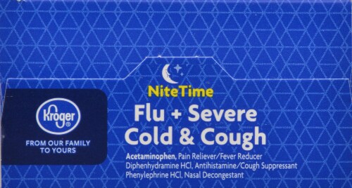 Kroger® Nite Time Severe Cold & Flu Honey Lemon Powder Perspective: top