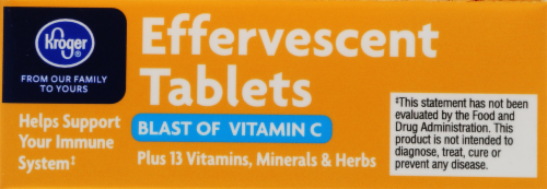 Kroger® Zesty Orange Effervescent Tablets Perspective: top