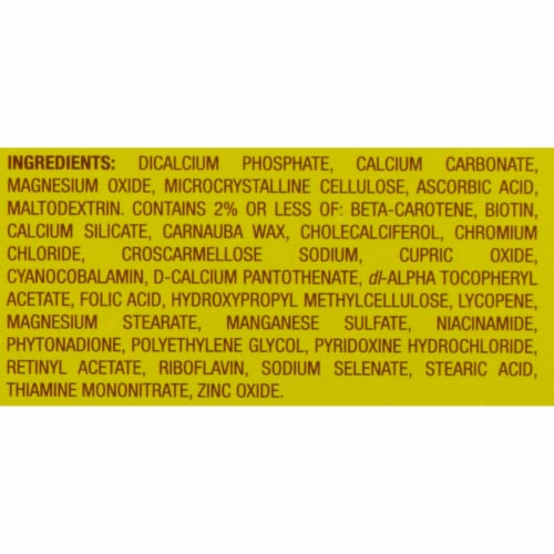 Kroger® Men's Multivitamin One Daily Tablets Perspective: top