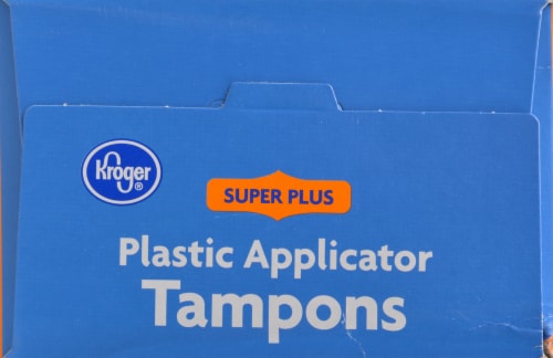 Kroger® Unscented Plastic Super Plus Tampons Perspective: top