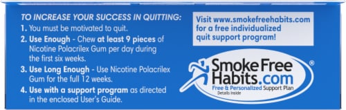 Kroger® Coated Ice Mint Nicotine Gum 4mg Perspective: top
