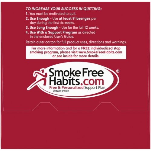 Kroger® Cherry Flavor Nicotine Lozenges 2mg Perspective: top